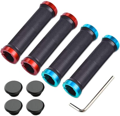 Dailygoody - stuurgrepen - antislip rubberen handgrepen - ergonomisch design - zwart - BMX-greep - geschikt voor mountainbikes - 22mm stuurdiameter