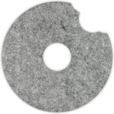 Donut vilt onderzetter - Gemeleerd grijs - 6 stuks - ø 9,5 cm Rond - Glas onderzetter - Cadeau - Woondecoratie - Woonkamer - Tafelbescherming - Onderzetters Voor Glazen - Keukenbenodigdheden - Woonaccessoires - Tafelaccessoires