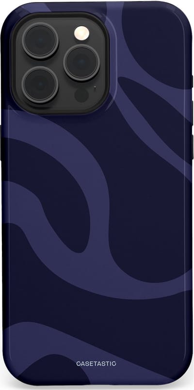 Casetastic Hoesje Geschikt voor Apple iPhone 15 Pro Max Magsafe - Stijlvolle Beschermende Duo-layer Case - Diepzee Marine Golven