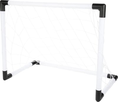 ADRENIX Voetbaldoel - wit/zwart - kunststof - 64 x 49 x 35 cm