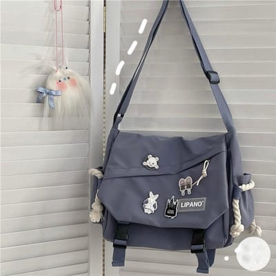 Dames Nylon Handtassen Schoudertas Unisex Grote Capaciteit Crossbody Tassen voor Tieners Messenger Bag Student Schooltassen