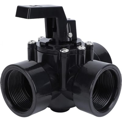 Vanne de dérivation pour piscine G1?Vanne Déviatrice d'Eau 1/2in ABS Trois Voies Joint Positif pour 4517