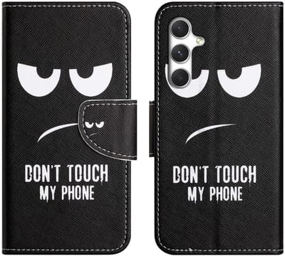 Coverup Hoesje - Geschikt voor Samsung Galaxy A57 Hoesje - Coverup Book Case - Don't Touch