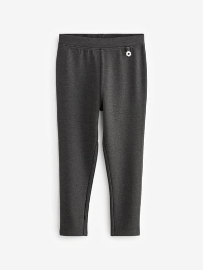 Next - Meisjes - Schoolbroek met hoog aandeel katoen en stretchy, elastische tailleband - Grijs