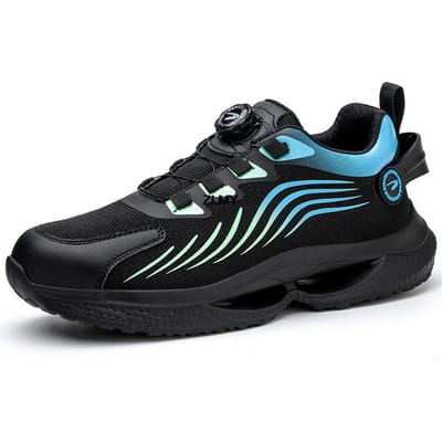 Antislip Veiligheidsschoenen Heren Stalen Neus Sneaker Puncture Proof Draaiknop Veiligheidswerkschoenen Man Sport Werkschoenen Anti-smash 37