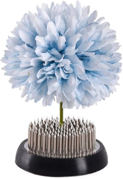 Ronde bloemenhouder van roestvrij staal, 50mm bloemenkikker voor bloemstukken en tuindecoratie, ideaal voor bloemschikken en creaties