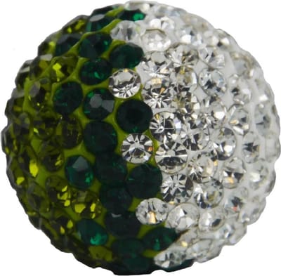 Quiges Verwisselbaar Bolletje met Zirkonia Groen 12mm - 12B007