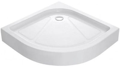 FugaFlow Efficiente Vetro 2.0 Douchebak - 100x100x15cm - kwartrond - wit