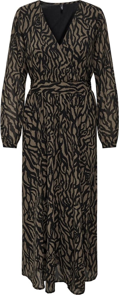 ONLY - ONLSTAR LIFE L/S CARA LONG DRESS PTM - Dames - Maxi jurken