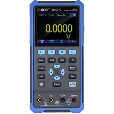 OWON 2-in-1 Handheld Oscilloscoop Multimeter 2 Kanalen Lab Oscilloscoop Digitaal True-RMS EU Plug