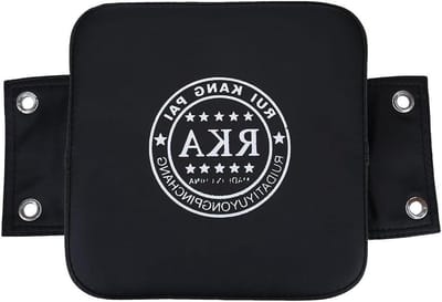 Allecto Plus - Wandslag Focus Target Strike Pad voor Boksen Muay Thai Training Zwart - Muurklapschijf Boxen