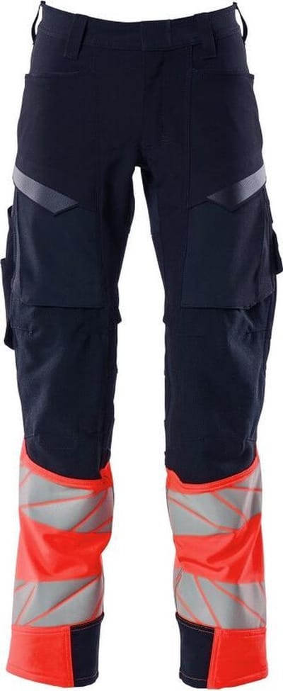 Mascot Accelerate Safe Broek Met Kniezakken 19179 - Mannen - Navy/Rood - 49
