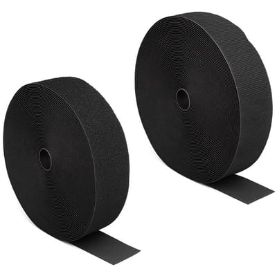 Klittenband Zware haak-en-lus tape L 15 meter x B 50 mm zwart