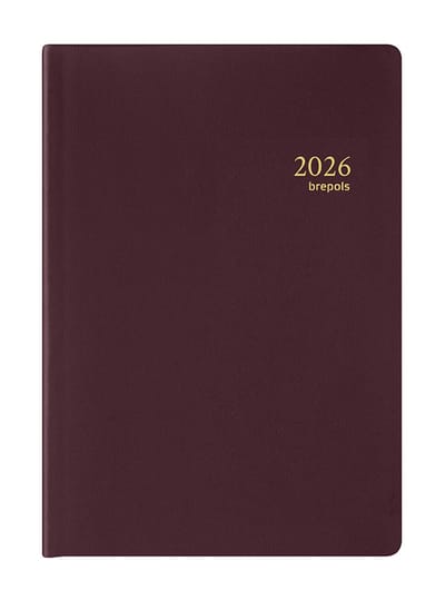 Brepols agenda 2026 - ARMADA [0.931] - SETA - 1 week op 2 pagina's - Weekoverzicht - Bordeaux - 7.1 x 10.2 cm