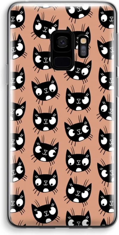 Case Company® - Hoesje geschikt voor Samsung Galaxy S9 hoesje - Kat - Soft Cover Telefoonhoesje - Bescherming aan alle Kanten en Schermrand