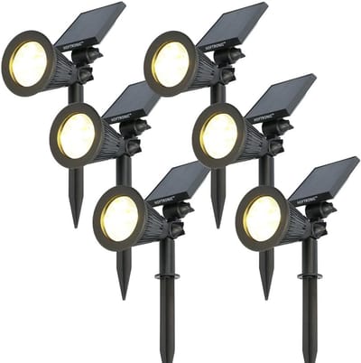 Solar Prikspot met Bewegingsmelder voor Tuinverlichting - Energy Efficient Outdoor Spot met Schemerschakelaar