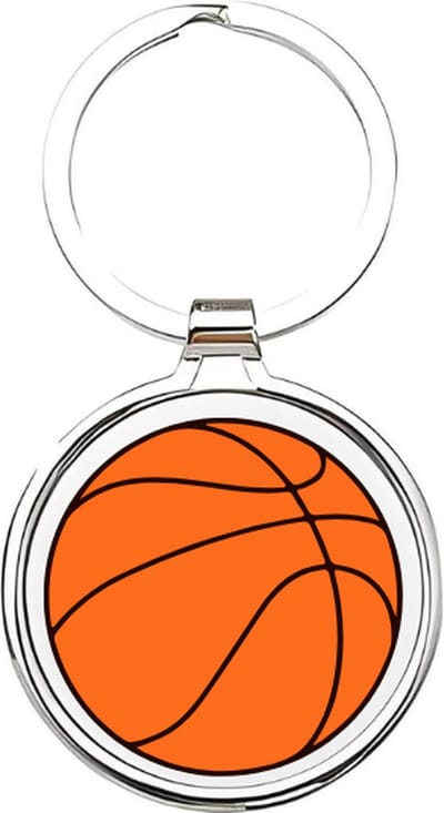 Akyol - basketball Sleutelhanger - Basketbal - basketballers - cadeau - sport sleutelhanger - sport - gepersonaliseerd - basketballers - sleutelhanger voor basketballers - sleutelhanger voor jongens - bal - ballen - basketbal - 4 x 7,5 CM