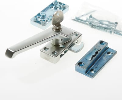Raamboom AXA 3319 Veiligheids raamsluiting - 3319-61-92/GE - draairichting 4 - Aluminium F2