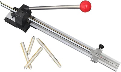 Handmatige rilmatrijs snijder - Precisie snijgereedschap - Nauwkeurig stansen - Verstelbaar snijbereik - 10-500 mm - Grijs