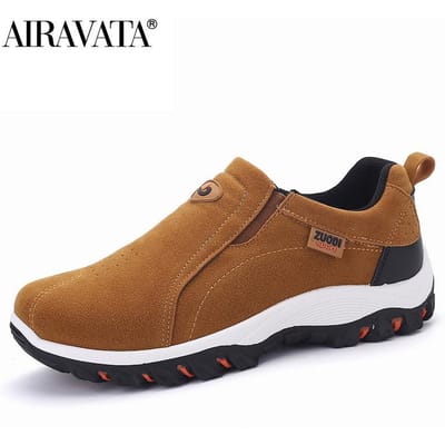 Heren Loafers Flats Mode Casual Schoenen Slip op Outdoor Wandelschoenen Heren Trainers Plus Maat 39-48 44 brown
