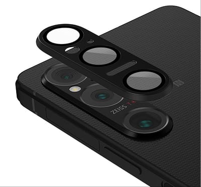 Dailygoody - Cameralensbescherming - Dubbele Bescherming - Gehard Glas + Metaal - Zwart - Sony Xperia 1 VI - Voorkom Beschadigingen