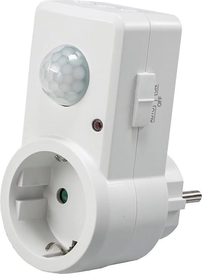 Stopcontact bewegingsmelder aan/uit schakelaar plug-in