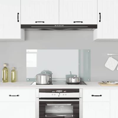 vidaXL - Spatscherm - keuken - 100x50 - cm - gehard - glas - transparant