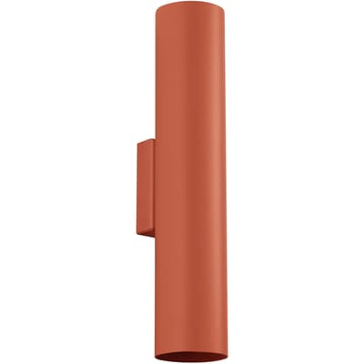 Sollux Lighting Wandlamp Lagos - GU10 - rode oker - staal - 30x6x8cm
