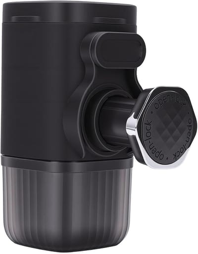 Espresso Maker - Koffiezetapparaat - Reizen Kamperen - Hoge Druk Extractie - 15 Bar - Zwart