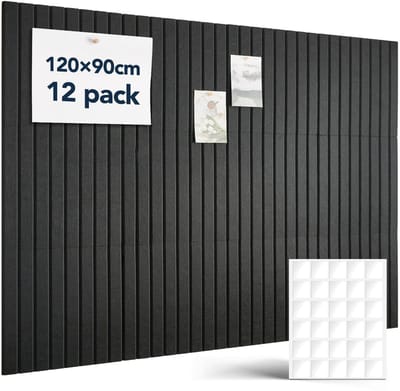 Dailygoods- Prikbord Groot 120x90cm - Zelfklevend Vilt - 12 Stukken - Decoratief Memo Bord - Inclusief 60 Dubbelzijdige Kleefpads - Geschikt voor Kantoor/Kinderkamer - Memo Board