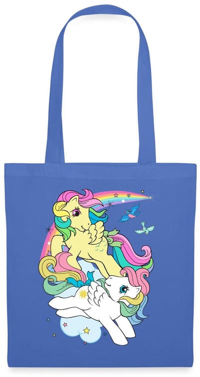 My Little Pony Retro Pony's Met Gekleurde Manen Tas Van Stof Schoudertas