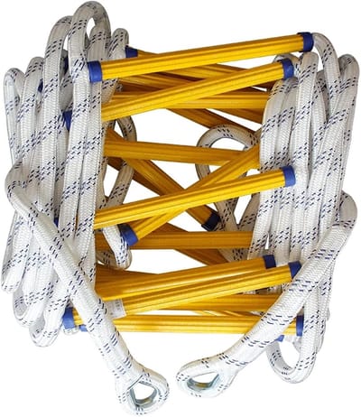 Reddingsladder - Brandladder Noodladder - Noodsituaties Ontsnappen - Vlamvertragend Materiaal - 3 Meter - Niet gespecificeerd
