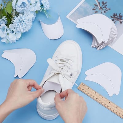 Dailygoods- Schoen Inzetstukken 40 Paar - Papieren Binnensteun - Voorkomt Deformatie - Geschikt voor Sneakers/Schoenen - 99x124mm - Wit - Schoensteunen