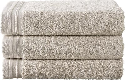 De Witte Lietaer Handdoek Imagine Birch - 50 x 100 cm - 3 stuks - Beige - Katoen