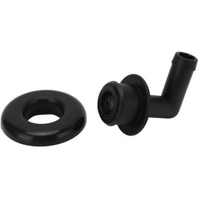 PCV-klep 47057 CCV Carterventilatie Elleboogklep met Rubberringen Deksel Vervanging voor Jeep Wrangler black