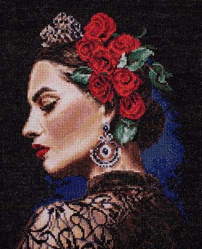 Borduurpakket MUSE - letistitch - telpatroon om zelf te borduren (volledig borduren)