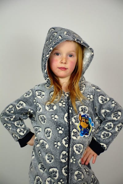 Paw Patrol onesie - maat 98 / 104 - Chase huispak pyjama - grijs