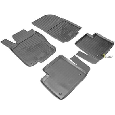 Tapis De Sol En Caoutchouc TPE - NORM Liners - Mercedes GL X166 - Antidérapant - Résistant - Facile à nettoyer noir