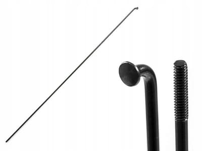 SLE Spokes - Stalen Spoke - 281mm - Zwart - Anticorrosie