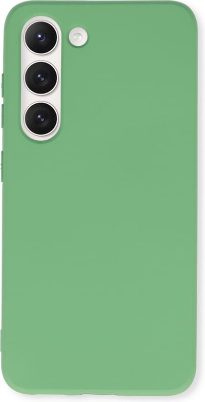 Casemania Hoes Geschikt voor Samsung Galaxy S23 - Licht Groen - Extra Stevig Siliconen Back Cover
