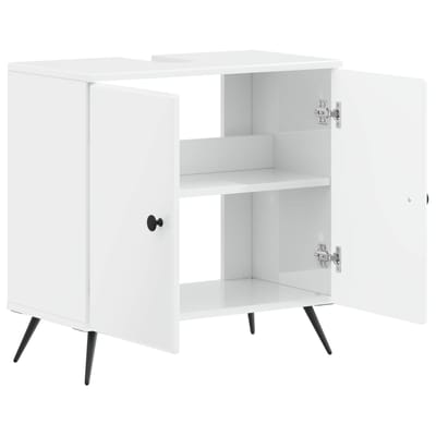 vidaXL - Wastafel - kabinet - voor - de - badkamer - BREDA - Hoogglans - Wit