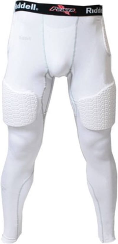 Riddell Five-Piece Full Length Integrated Tight S White Girdle Pants voor Sport American Football