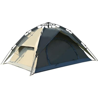 Outdoor waterdichte pop-up tent 3-4 personen instant tenten dubbellaags automatische tenten voor kamperen legergroene kleur