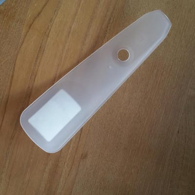 15cm kunststof ergonomische Schoenlepel van het Duitse Nico 15cm Natur transparant