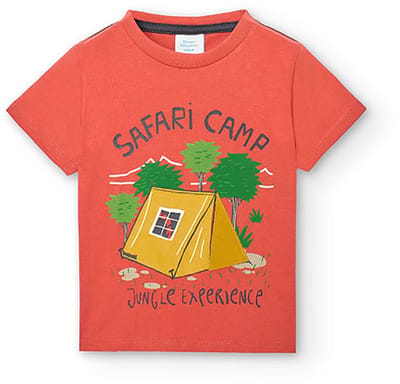 Boboli 328126 T-shirt Met Korte Mouwen Oranje 6 Months Jongens,Meisjes
