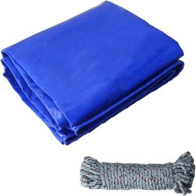 Waterdicht Zeil - Beschermend Kleed - Tuinmeubelen Afdekken - Met Oogjes - 2x1 Meter - Blauw