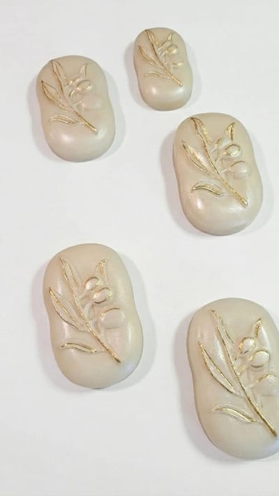 5 stuk Handgemaakte zeep Baby Poeder geur per stuk 100 g, natuurlijke vaste zeep zonder palmolie, handzeep en gezichtszeep, luxe cadeau voor dames en heren