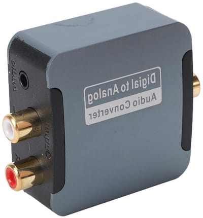 Audioconverter Digitaal Analoog - Optisch Coaxiaal AV - Geluid Kwaliteit Verbeteren - Ruisonderdrukking - 20 x 13 x 3 cm