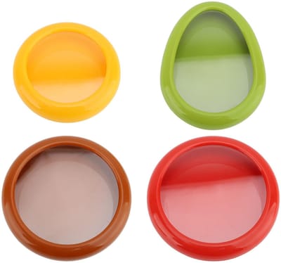 Dailygoods- Opbergdoos 4 Stuks - Siliconen - Verzegelde Vershouddoos - Fruitorganizer - Milieuvriendelijk - Dichte Afdichting - Voedselopslag