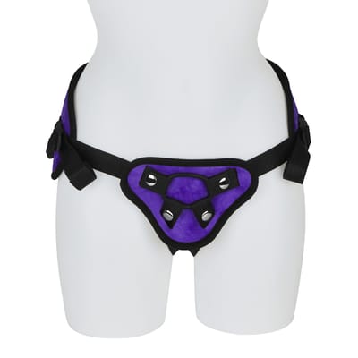 Rimba - Verstelbaar Strap-on Harnas - Paars/Zwart